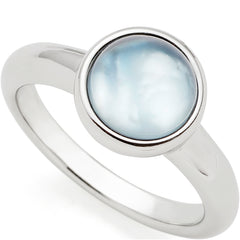 Leonardo Ring Bea grey blue 024359