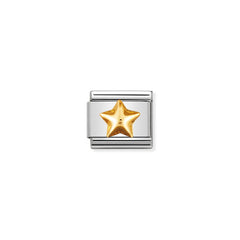 Nomination Composable Classic FUN Edelstahl und 18K-Gold (12_Gewolbter Stern)