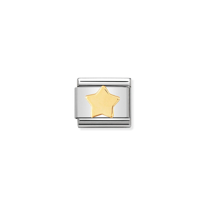 Nomination Composable Classic FUN Edelstahl und 18K-Gold (17_Stern)
