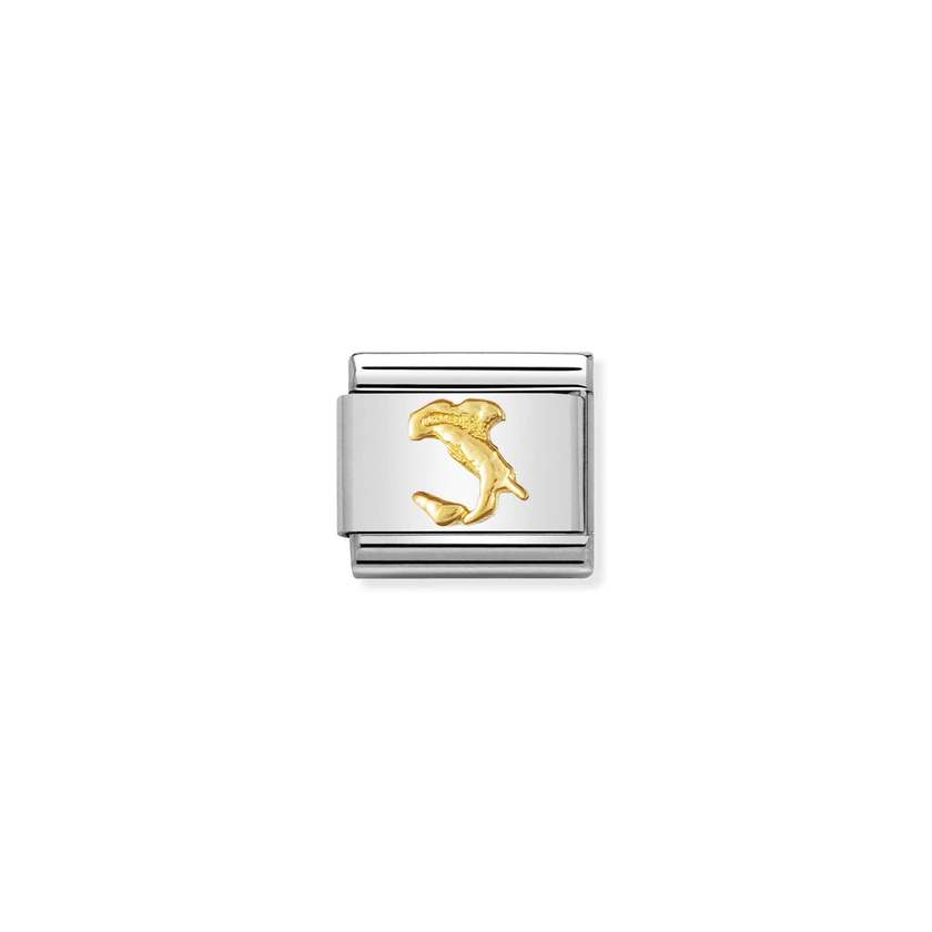 Nomination Composable Classic RELIEF Edelstahl und 18K-Gold (01_Italien)