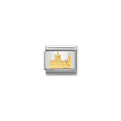 Nomination Composable Classic RELIEF MONUMENT Edelstahl und 18K-Gold (11_Santa Croce)
