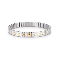 Nomination Armbander XTE SMALL aus Edelstahl und 18K-Gold mit einem Symbol (008_Kugelchen)