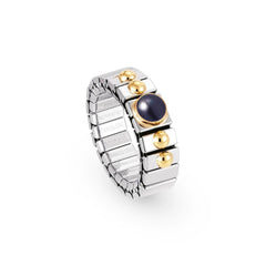 Nomination Ringe XTE SMALL aus Edelstahl und 18K-Gold sowie 1 Halbedelstein (008_SAPHIR)