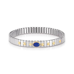 Nomination Armbander XTE SMALL aus Edelstahl und 18K-Gold mit 1 Edelstein (009_LAPISLAZULI)