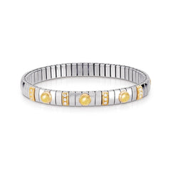 Nomination Armbander N,Y, SMALL Edelst,, 18K-Gold, Cub, Zirc und Halbedelsteine (007_CITRIN)