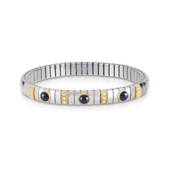 Nomination Armbander N,Y, SMALL Edelst,, 18K-Gold, Cub, Zirc und Halbedelsteine (008_SAPHIR)