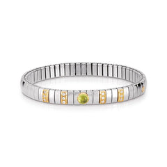 Nomination Armbander N,Y, SMALL Edelst,, 18K-Gold, Cub, Zirc und Halbedelsteine (005_PERIDOT)