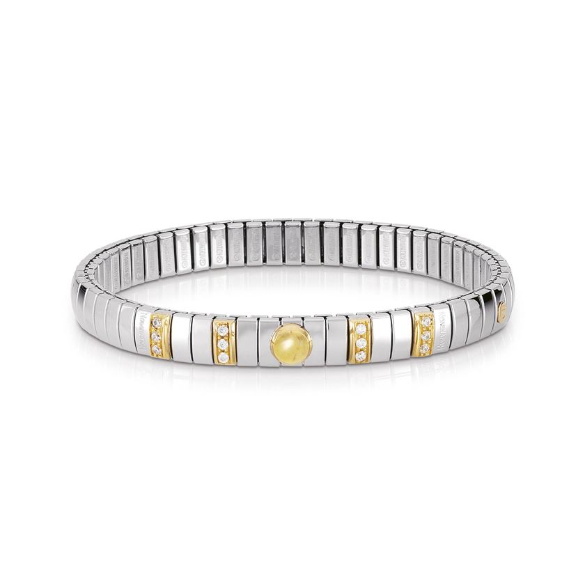 Nomination Armbander N,Y, SMALL Edelst,, 18K-Gold, Cub, Zirc und Halbedelsteine (007_CITRIN)