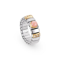 Nomination Ringe N,Y, SMALL aus Edelstahl, 18K-Gold, Cub, Zirc und Edelsteinen (010_KORALLE ROSA)