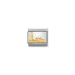Nomination Composable Classic RELIEF MONUMENT Edelstahl und 18K-Gold (39_San Marco)