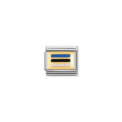 Nomination Composable Classic FLAGGE EUROPA Edelstahl, Email und 18K-Gold (38_ESTLAND)