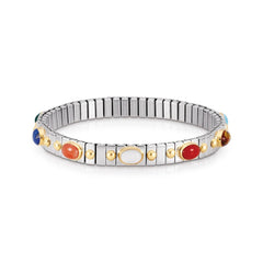 Nomination Armbander XTE SMALL Edelstahl und 18K-Gold mit zehn Edelsteinen (016_MIXED)