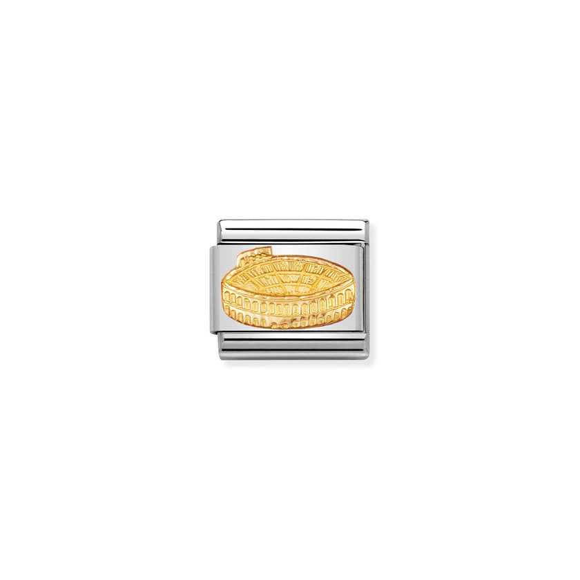Nomination Composable Classic RELIEF MONUMENT Edelstahl und 18K-Gold (44_Arena von Verona)