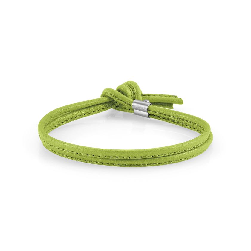 Nomination BON BON Armband aus Leder und Stahl (008_Grun)