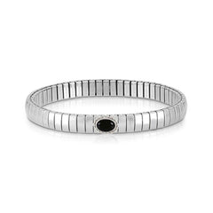Nomination XTE Armband aus Stahl, Silber 925 und Steine (GDR) (017_ACHAT SCHWARZ)
