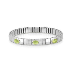 Nomination XTE Armband aus Stahl, Silber 925 und 3 Steine (005_PERIDOT)