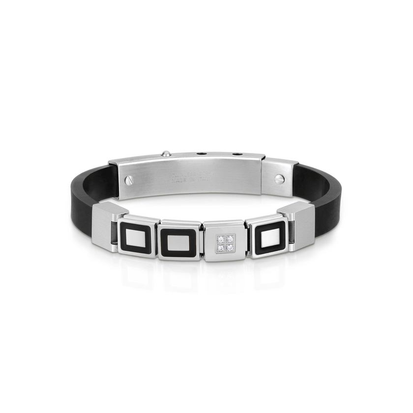 Nomination Armband Composable IKONS 16 aus Edelstahl und Kautschuk (20_CLASSIC)