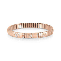 Nomination XTE ARMBAENDER AUS EDELSTAHL, SILBER 925 UND CZ MIT ROSE GOLD(3) (006_Herz)