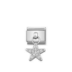 Nomination Composable Classic CHARMS Edelstahl und Silber 925 (05_Stern)