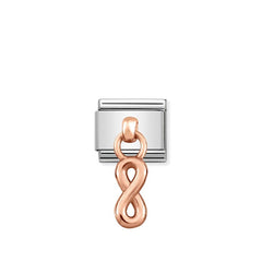 Nomination COMPOSABLE CLASSIC CHARMS aus Edelstahl und gold 9k (10_Unendliche)