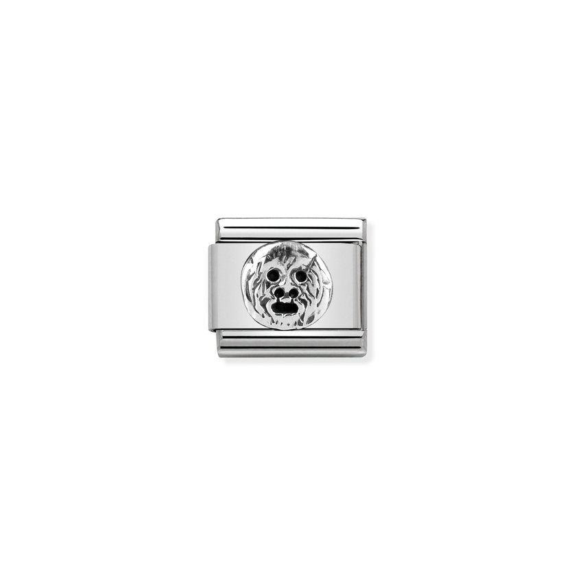 Nomination Composable Classic MONUMENTS RELIEF acciaio e argento 925 (17_Mund der Wahrheit)