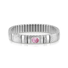 Nomination Armband XTE in Edelstahl, 925er Silber und Cubic Zirkonia MEDIUM (003_ROSA)