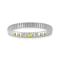 Nomination Armband XTE aus Edelstahl, 925er Silber und Edelsteinen (6P1G) (004_GRUEN)