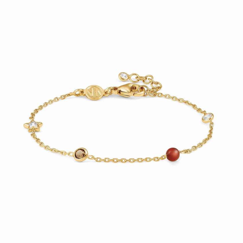 Nomination BELLA DREAM EDITION Armband aus 925er Silber, mit Kristallen verziert, (012_(Gelb vergoldet))