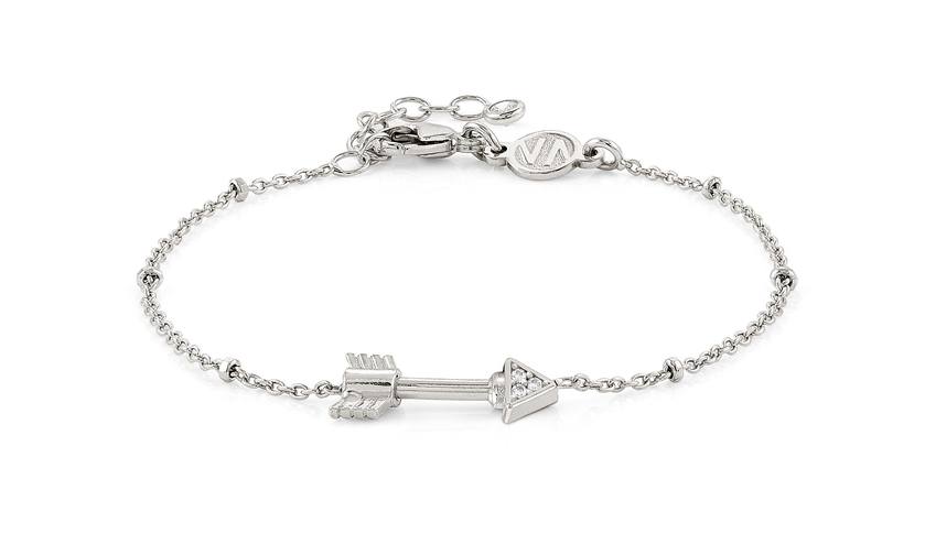 Nomination SEIMIA Armband aus 925er Silber, mit Cubic Zirkonia verziert, kurzer Pfeil (008_Pfeil)