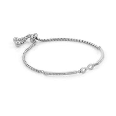 Nomination MILLELUCI Armband aus Edelstahl, mit Cubic Zirkonia verziert (024_Unendliche)