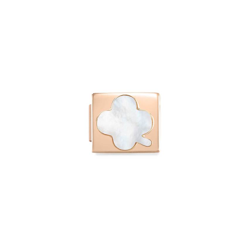 Nomination COMPOSABLE GLAM SYMBOLE Element aus Edelstahl, mit Edelsteinen verziert, rosegold PVD-beschichtet (02-02)
