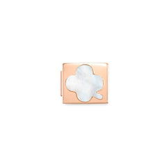 Nomination COMPOSABLE GLAM SYMBOLE Element aus Edelstahl, mit Edelsteinen verziert, rosegold PVD-beschichtet (02-02)