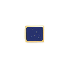 Nomination COMPOSABLE GLAM SYMBOLE Element aus Edelstahl, mit Edelsteinen verziert, gelbgold PVD-beschichtet (06-06)
