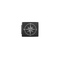 Nomination COMPOSABLE GLAM SYMBOLE Element aus Edelstahl, schwarz/matt (02_(Windrose))