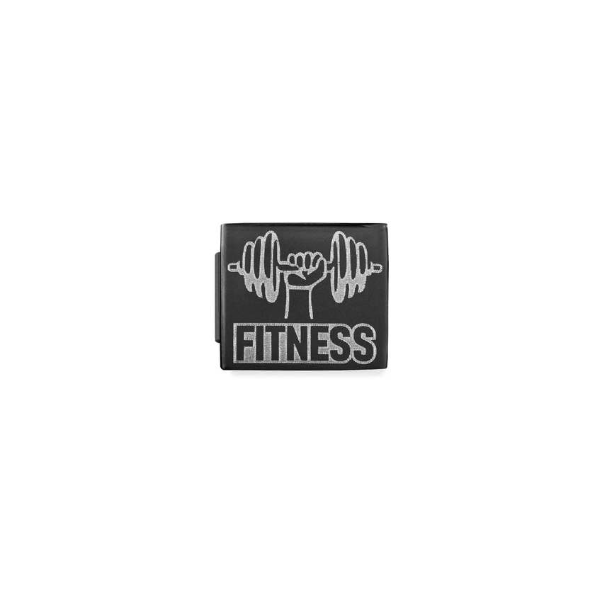 Nomination COMPOSABLE GLAM SYMBOLE Element aus Edelstahl, schwarz/matt (10_(Fitness))