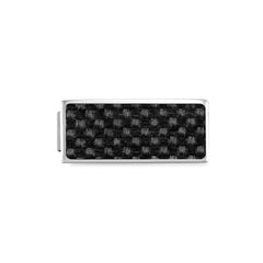 Nomination COMPOSABLE GLAM DOUBLE PLATTEN Element aus Edelstahl mit KS-Einsatz (04_(Kohlenstoff, Schwarz))