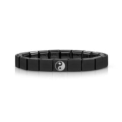 Nomination COMPOSABLE GLAM Armband aus Edelstahl (1 Symbol), schwarz PVD-beschichtet (09_(Yin/Yang))