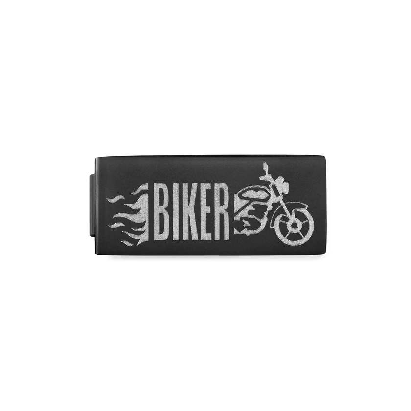 Nomination COMPOSABLE GLAM DOUBLE SYMBOLE Element aus Edelstahl, schwarz matt PVD-beschichtet (03_(Biker))