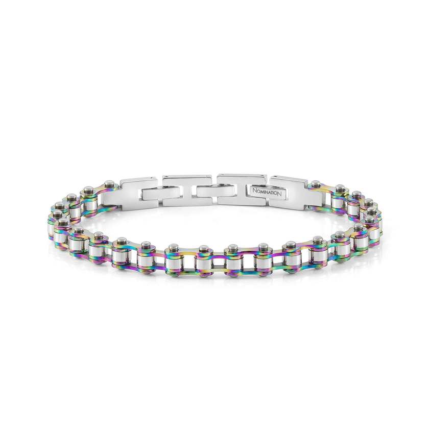 Nomination BEYOND Armband (Bike-Kette, Small) aus Edelstahl (007_Mixcolor)