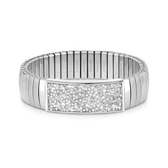 Nomination XTE Armband (Large) aus Edelstahl, mit Crystal Rock verziert (032_(SILVER))