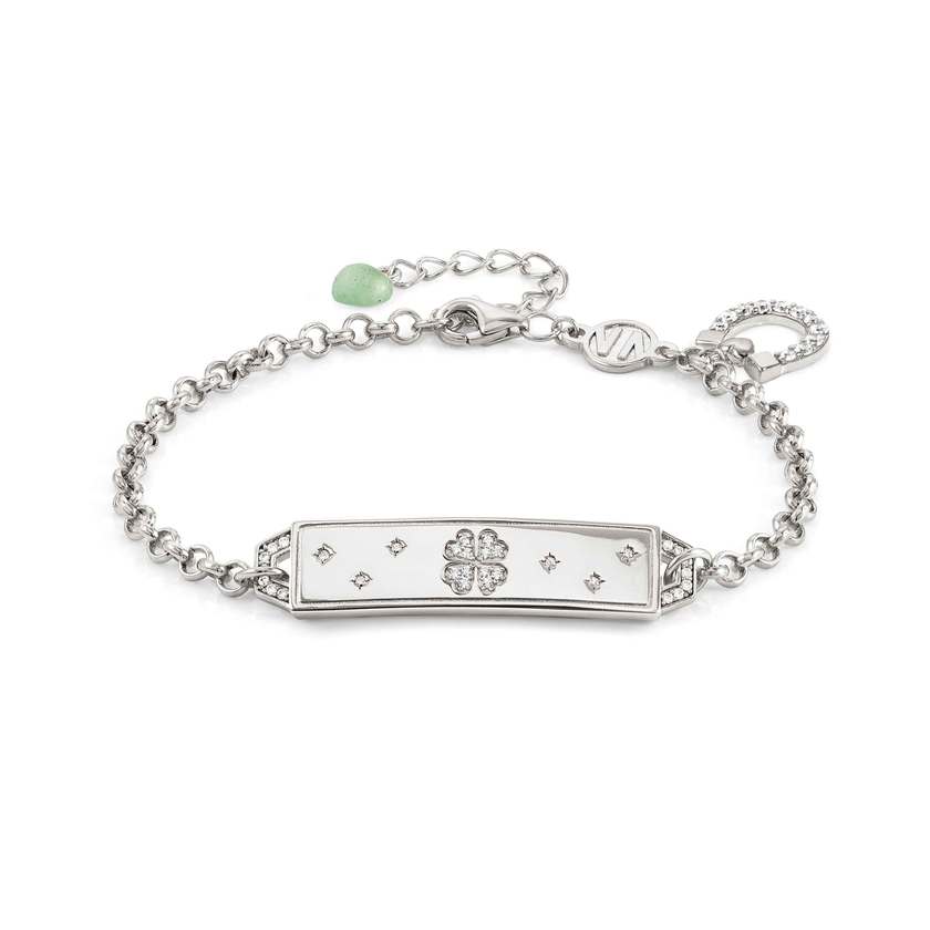 Nomination TALISMANI Armband aus 925er Silber, mit Cubic Zirkonia und Edelsteinen verziert (022_(May luck be on,,,))