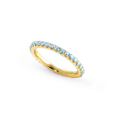 Nomination LOVELIGHT Ring aus 925er Silber, mit Cubic Zirkonia verziert (020_(Hellblau, Gelbgold)-008_Grosse 17)