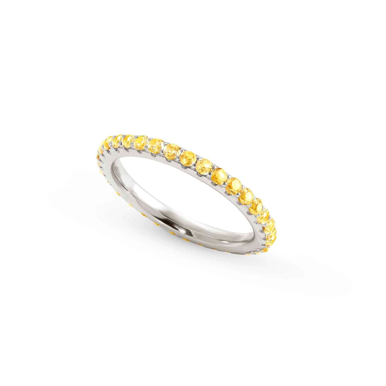Nomination LOVELIGHT Ring aus 925er Silber, mit Cubic Zirkonia verziert (021_(Gelb, Silber)-006_Grosse 15)