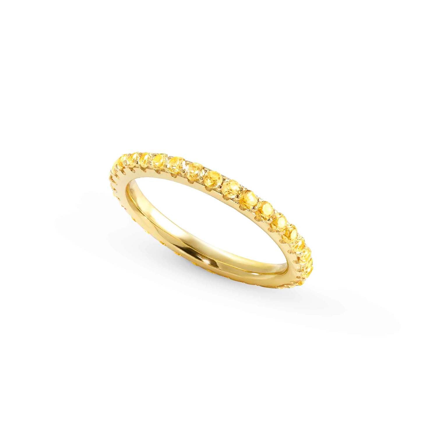 Nomination LOVELIGHT Ring aus 925er Silber, mit Cubic Zirkonia verziert (022_(Gelb, Gelbgold)-005_Grosse 13)