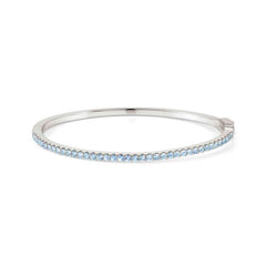 Nomination LOVELIGHT Armreif (Small) aus 925er Silber, mit Cubic Zirkonia verziert (019_(Hellblau, Silber))