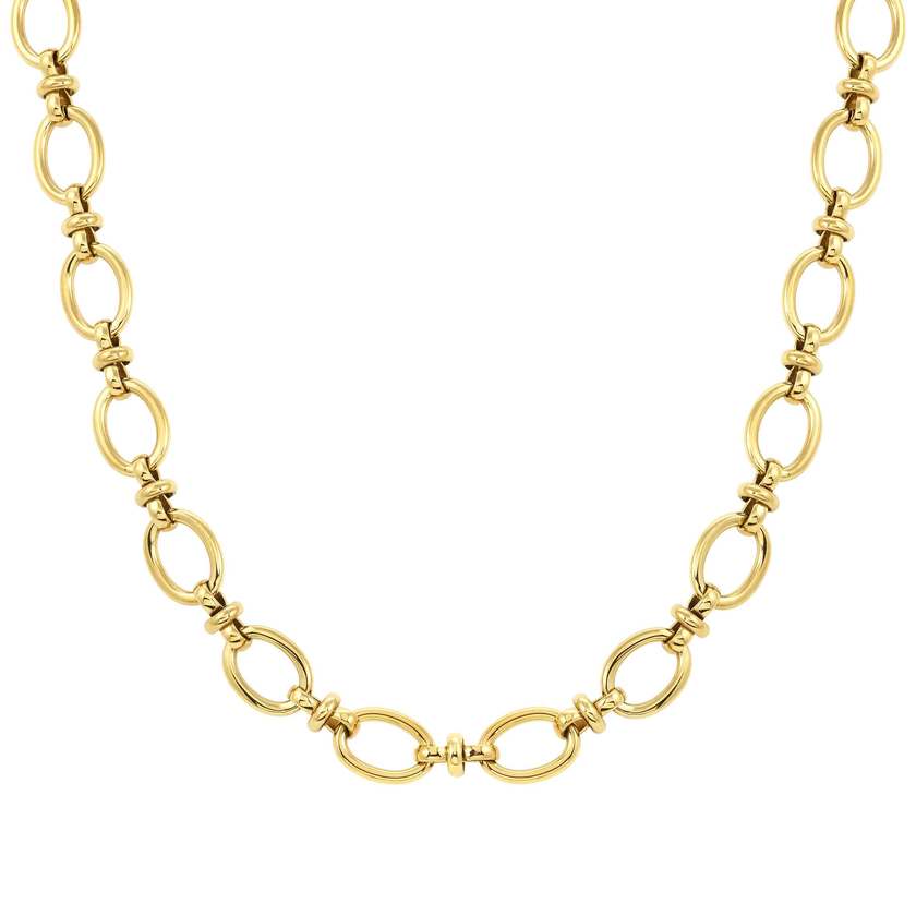 Nomination AFFINITY Halskette (L: 46cm) aus Edelstahl (012_(Gelb vergoldet))