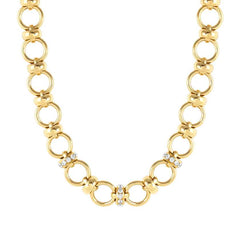 Nomination UNCONDITIONALLY Halskette (L: 46 cm) aus Edelstahl, mit Cubic Zirkonia verziert (012_(Gelb vergoldet))