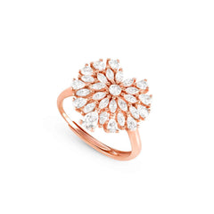 Nomination RAYOFLIGHT Ring aus 925er Silber, mit Cubic Zirkonia besetzt (005_Herz (Rosegold))