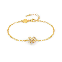 Nomination RAYOFLIGHT Armband aus 925er Silber, dazu mit Cubic Zirkonia besetztes Schmuckelement (006_Herz (Gelbgold))