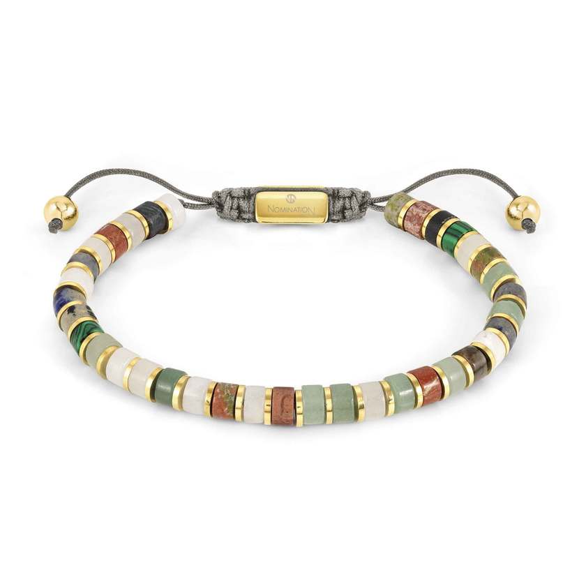 Nomination INSTINCTSTYLE Armband mit Edelstahl-Details und Edelstein-Beads (061_MIX 1)